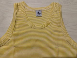 2 Canotte Petit Bateau righe con boxer coordinati