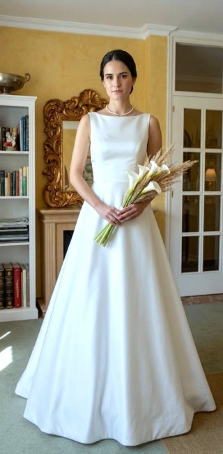 Vestido de Novia Cyberline Minimalista
