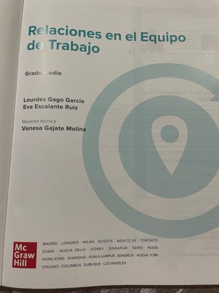 Relaciones en el equipo de trabajo Grado Medio