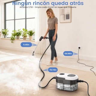 Limpiador Vapor Portátil 2500W Vaporeta Mano