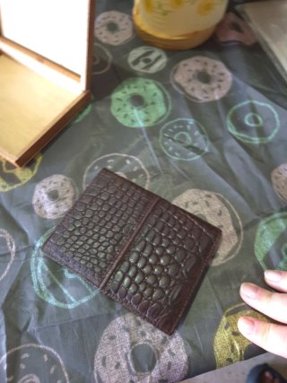 Cartera de piel auténtica para hombre