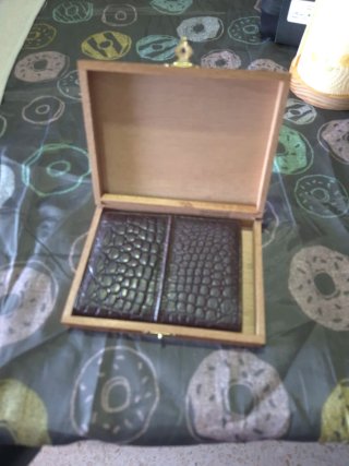 Cartera de piel auténtica para hombre