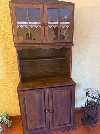 Bufet rústico madera alacena y puertas