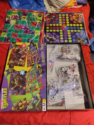Pack Actividades Tortugas Ninja: 2 Puzzles + 2 Jue