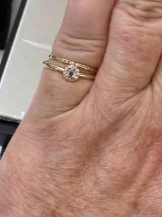 Anillo Oro 18k Diamantes y Aguamarina Natural