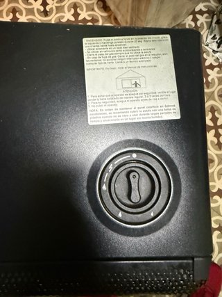 Estufa de gas butano negra