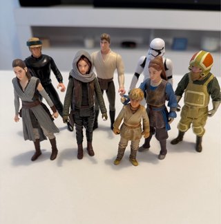 Lote 8 Figuras Star Wars Hasbro , kenner y disney