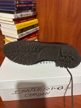 Zapatos Brogue Wonder Talla 39 Burdeos Marrón.