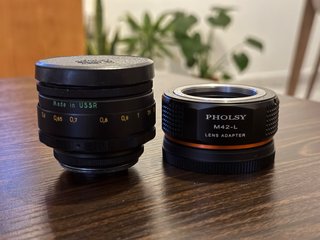 Helios 44-2 58mm + Adaptador Pholsy M42-L
