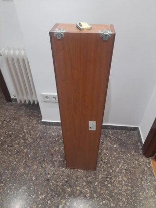 Mueble Estrecho Madera y Cristal