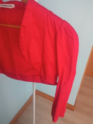 Bolero raso rojo