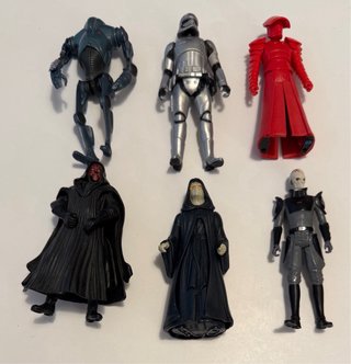 Lote 6 Figuras Star Wars Hasbro Kenner y disney