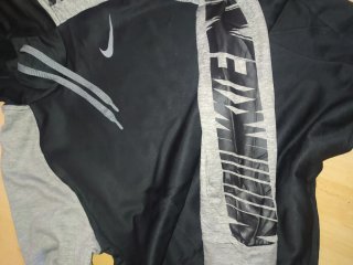 Sudadera Nike Hombre Negra y Gris