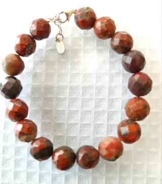 Pulsera Obsidiana Dorada Plata 925 12mm