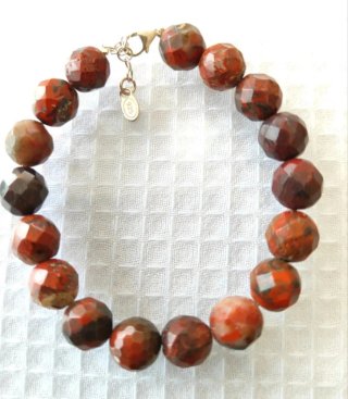 Pulsera Obsidiana Dorada Plata 925 12mm