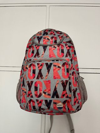 Mochila Roxy Gris y Roja