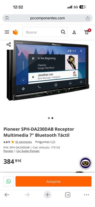 Pioneer SPH-DA230DAB CarPlay Android Auto