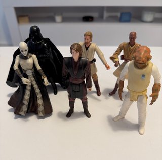 Lote 6 Figuras Star Wars hasbro kenner y disney