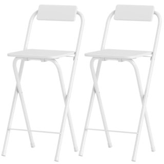 2 Taburetes Altos Blancos