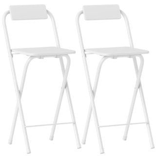 2 Taburetes Altos Blancos