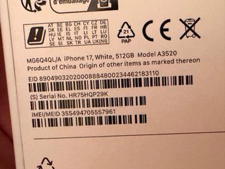 Caja iPhone 17