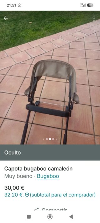 Capota verano Bugaboo Camaleón