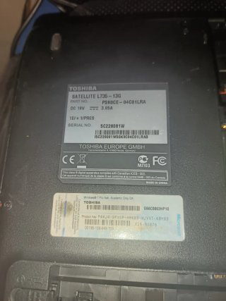 Portátil Toshiba Rojo Piezas