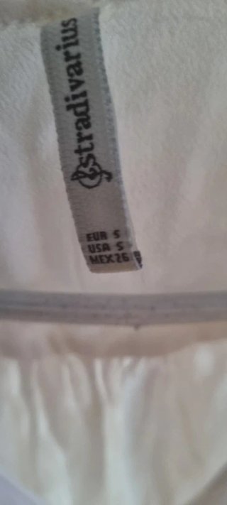 Blusa Stradivarius Blanca Talla S
