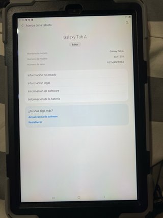 Samsung TAB A Tablet Gris y Negra