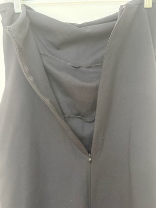 Vestido flecos negro años 90