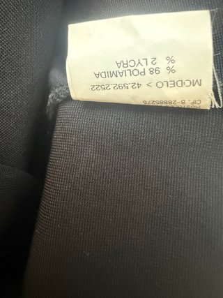 Vestido flecos negro años 90