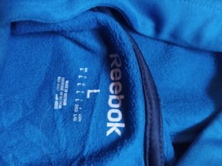 Sudadera Reebok Hombre Azul y Negra