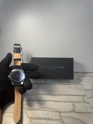 Reloj Philipp Blanc Azul y Plateado