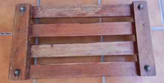 Asiento columpio madera antiguo