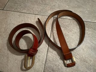 Cinturones de cuero para niños (marrón)
