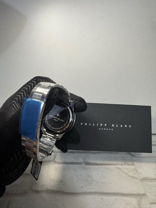 Reloj Philipp Blanc Azul y Plateado