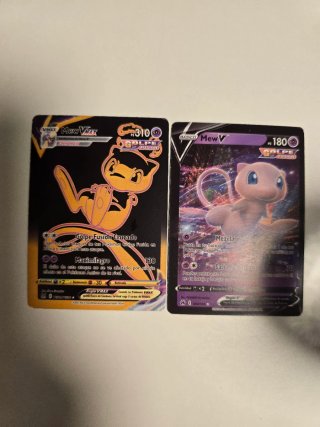 Mew VMAX y Mew V Golpe Fusion Cartas Pokémon