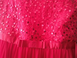 Vestido fiesta rojo