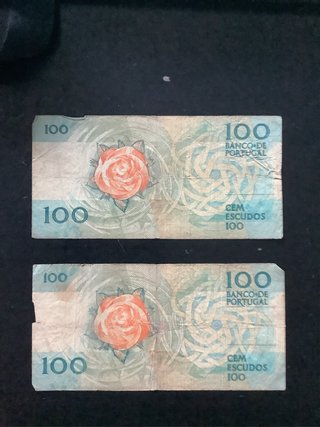 Lote variado Billetes Escudos Portugal