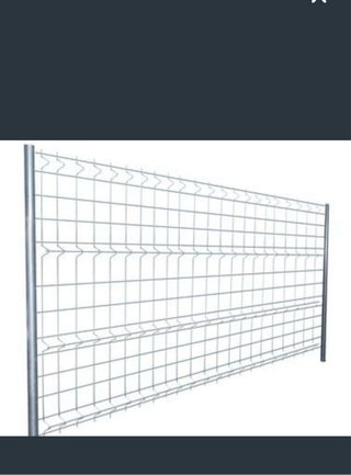 Valla de obra metálica