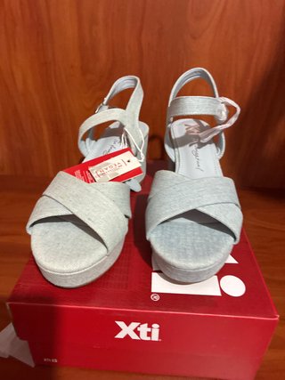 Sandalias Xti Denim Tacon Plataforma