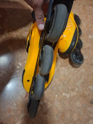 Patines en línea amarillos talla 38-41