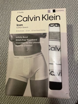 Calvin Klein Icon 3 Trunks Algodón Stretch 4XL