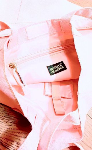 Borsa in tela rosa Monella Vagabonda vintage Y2K
