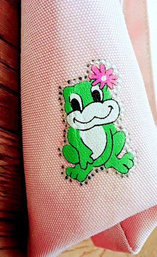 Borsa in tela rosa Monella Vagabonda vintage Y2K