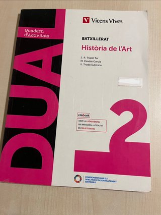Història de l'Art, Batxillerat 2, Llibre + Quadern