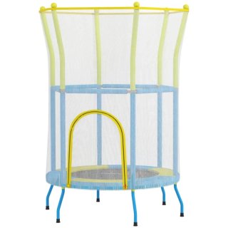 Trampolino elastico per bambini con rete di sicurezza