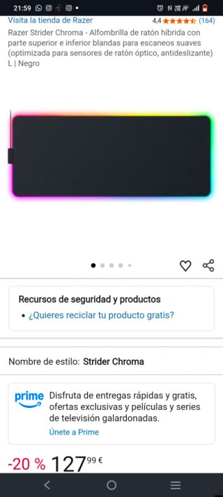 Alfombrilla Razer RGB Chroma
