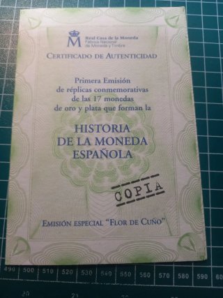 Reproducción Plata 8 Escudos 1724