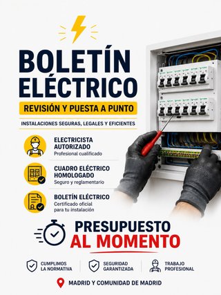 ELECTRICIDAD, CUADRO ELÉCTRICO Y BOLETÍN ELÉCTRICO